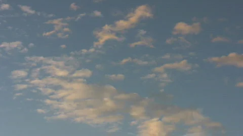 Timelapse of orange clouds on sunset Video stock 506304