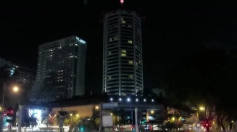 Timelapse Orchard Road traffic Video stock 11565071