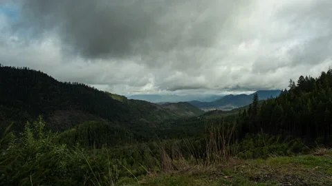 TimeLapse Oregon Mountains Stock Footage 162790252