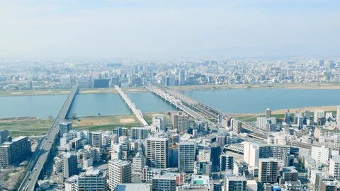 Timelapse of Osaka city Stock-Footage 92519904