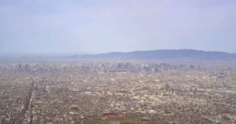 TimeLapse - Osaka plain scenery. Cloud movement. FIX Stock Footage 171761624