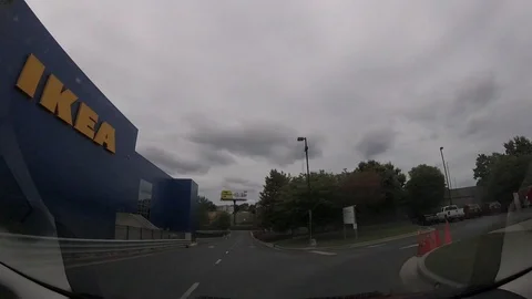 Timelapse out of car window Stock Footage 90098128