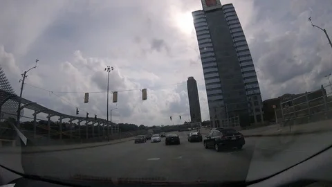 Timelapse out of car window Stock Footage 90098139