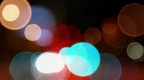 Timelapse out-of-focus orbs Stock Footage 11589157