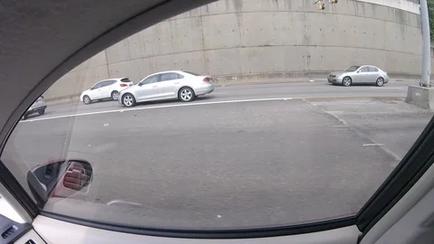 Timelapse out of side car window Stock Footage 90098163