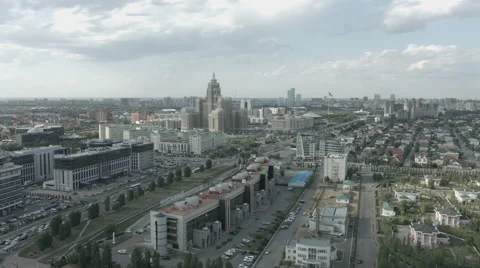 Timelapse over city of Astana Stock Footage 59559883
