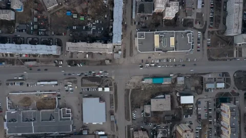 Timelapse over a city crossroads Stock Footage 157146293