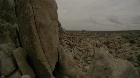 Timelapse over cliff in Joshua Tree National Park Stock Footage 51950715