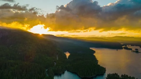 TimeLapse Over Clouds and Mountains Stock Footage 249904755
