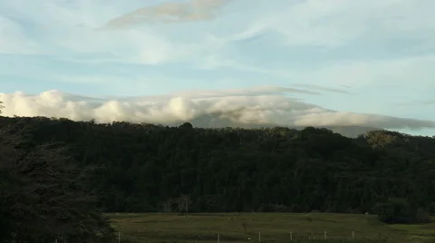 Timelapse over the Daintree Forest Mountain HD Stock Footage 44619186