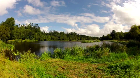 Timelapse over Danish lake Stock Footage 45508239