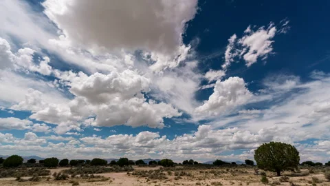 Timelapse over the hot Utah desert during drought season Stock Footage 339630647