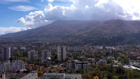 Timelapse over Sofia,  Bulgaria, european city Stock Footage 263174089