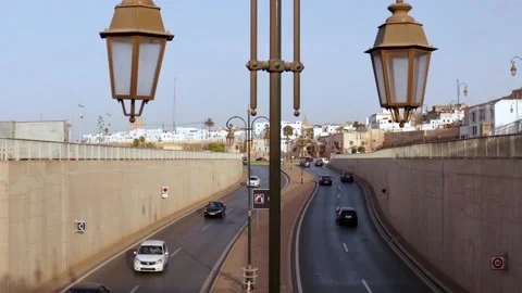 Timelapse of over tunnels RABAT Stock Footage 156833940