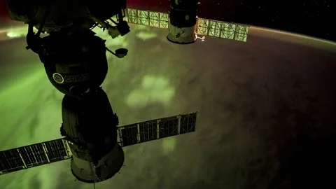 Timelapse overaustralis iss Stock Footage 72759774