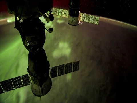 Timelapse overaustralis from  iss Stock Footage 72761588