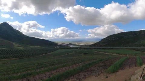 Timelapse of Overberg Mountains from Mountain Cabin, Western Cape South Africa Stock Footage 337442185