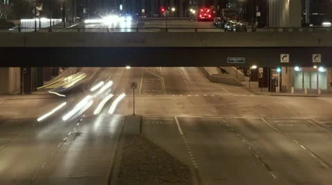 Timelapse overpass traffic Vídeos de archivo 11544648