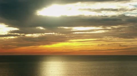 Timelapse Pacific Ocean sunset Stockbeeldmateriaal 11587319