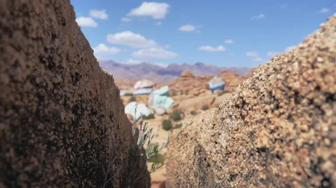 Timelapse at the Painted Rocks Valley in Morocco 스톡 동영상 68973568