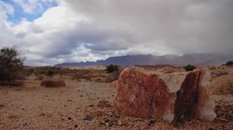Timelapse at the Painted Rocks Valley in Morocco Stock-Footage 68973570