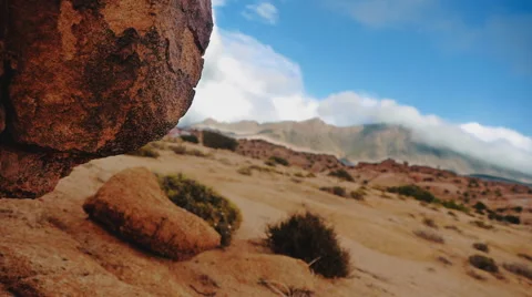 Timelapse at the Painted Rocks Valley in Morocco 스톡 동영상 68973981