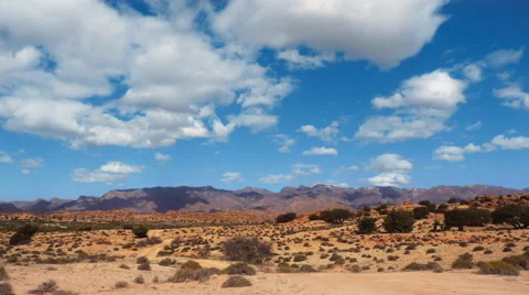 Timelapse at the Painted Rocks Valley in Morocco 스톡 동영상 68974095