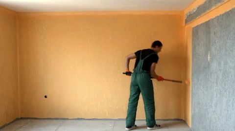 Timelapse Of A Painter Stock Footage 50453842