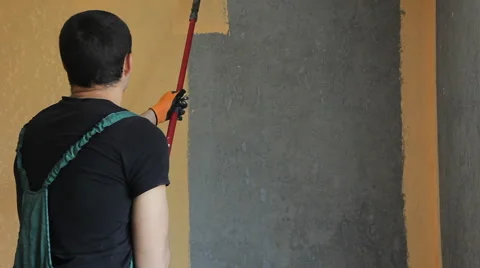 Timelapse Of A Painter With A Nice Ending Stock Footage 50446259