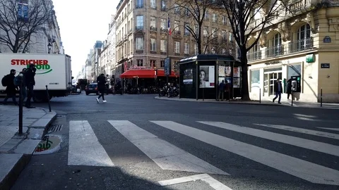 Timelapse of a Parisian intersection 2. Stock Footage 108520813
