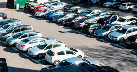 Timelapse of a parking lot Stock-Footage 50174610