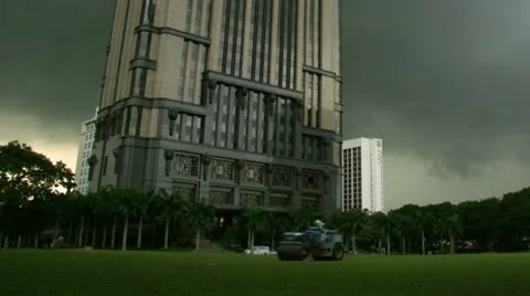 Timelapse Parkview Square building Vídeo Stock 11610577