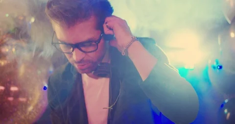 Timelapse of a Party DJ Stock Footage 94255076