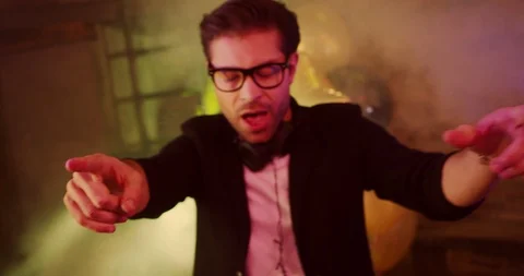 Timelapse of a Party DJ Stock Footage 94255218