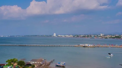 Timelapse on Pattaya Beach Stock Footage