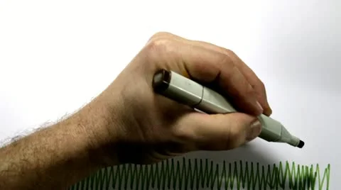 Timelapse of a pen drawing 库存影片 19357721