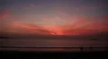 Timelapse people after sunset at the beach HD Footage