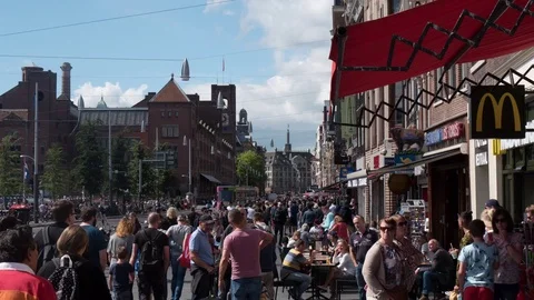 Timelapse people Amsterdam Stock Footage 70697849