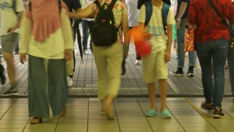 Timelapse of people moving fast. Stock Footage 96901029