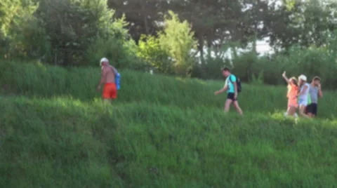Timelapse of people at picnic Stock Footage 46244569
