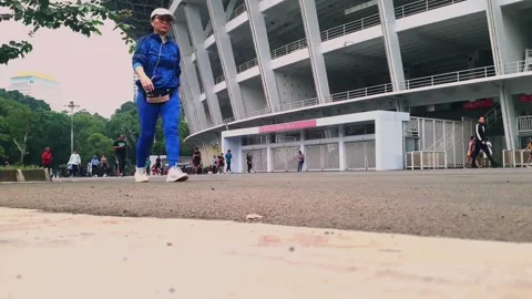 Timelapse people running Stock-Footage 242582443