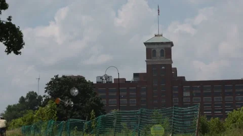 Timelapse of people walking in front on Ponce City Market in Atlanta Stock Footage 44673145