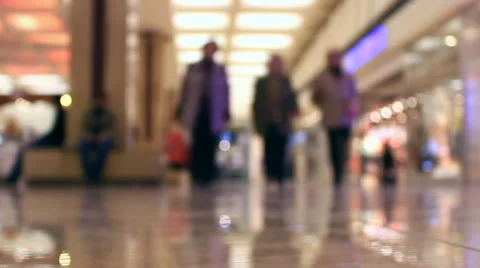 Timelapse People walking in the hypermarket Stock Footage 61148448