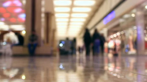 Timelapse People walking in the hypermarket Stock Footage 61149199