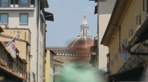 Timelapse with people walking on Ponte Vecchio Stock Footage 68535712