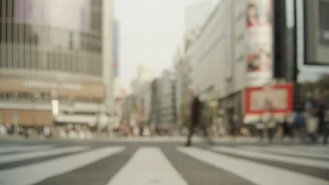 Timelapse - People walking in the scrambled intersection in Shibuya Stock Footage 98712974