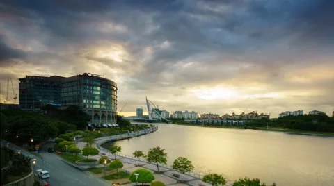 Timelapse Perbadanan Putrajaya view Stock Footage 61708255