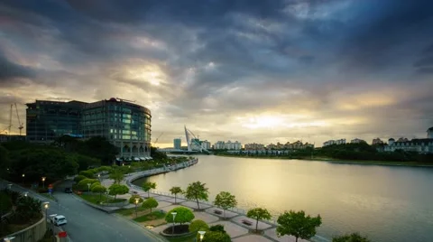 Timelapse Perbadanan Putrajaya view Stock Footage 61708664