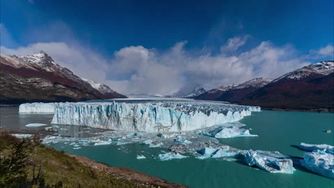 Timelapse Of The Perito Moreno Glacier Stock Footage 254239097
