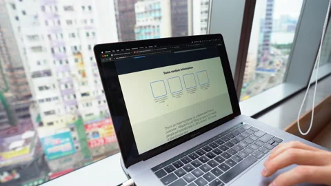 Timelapse, person coding programming building website on Visual Studio 스톡 동영상 164819845